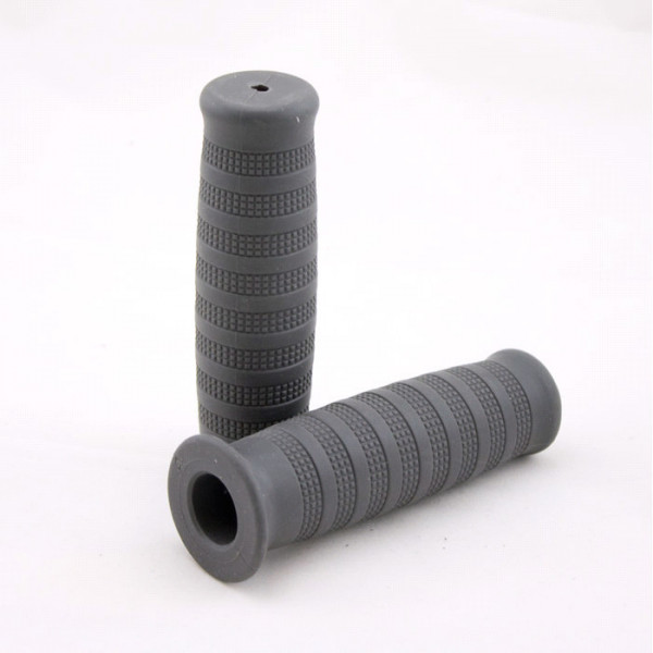 Choppergriff Bobber II 7/8 Zoll 22mm grau geschlossen