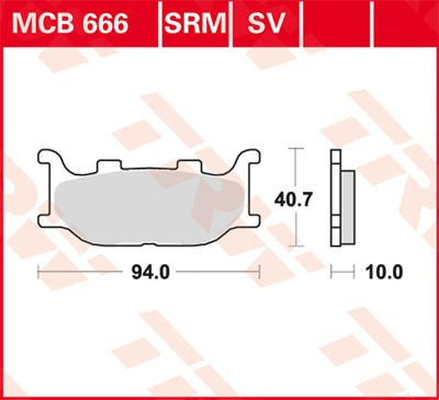 Scheibenbremsbeläge MCB666SRM