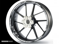 Felgenrandaufkleber weiß-schwarz passend für 17 Zoll Felgen Felgenrandaufkleber weiß-schwarz passend für 17 Zoll Felgen