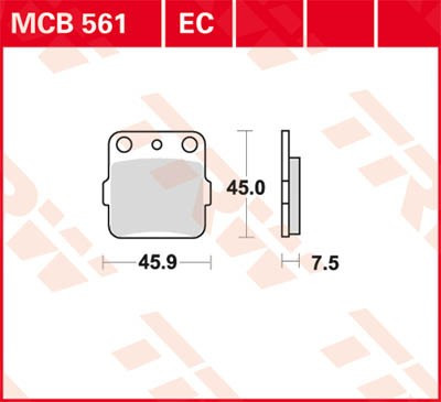 Scheibenbremsbeläge MCB561EC