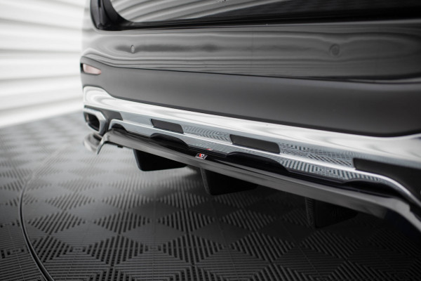 Mittlerer Cup Diffusor DTM Look Heck Ansatz Für Mercedes-Benz GLC AMG-Line X254 Schwarz Hochglanz