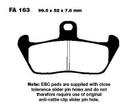 EBC FA163 Bremsbeläge passend für Aprilia, Cagiva und Moto Guzzi EBC FA163 Bremsbeläge passend für Aprilia, Cagiva und Moto Guzzi