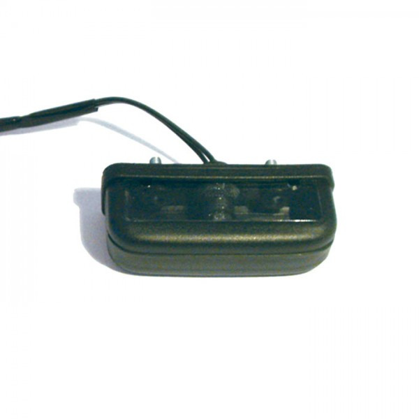 Kennzeichenbeleuchtung "Retro" schwarz E-geprüft