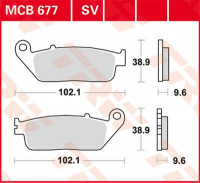 Scheibenbremsbeläge MCB677 passend für Yamaha und Honda Scheibenbremsbeläge MCB677 passend für Yamaha und Honda