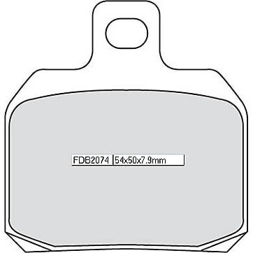 FERODO Bremsbelag FDB 2074 Platinum mit ABE