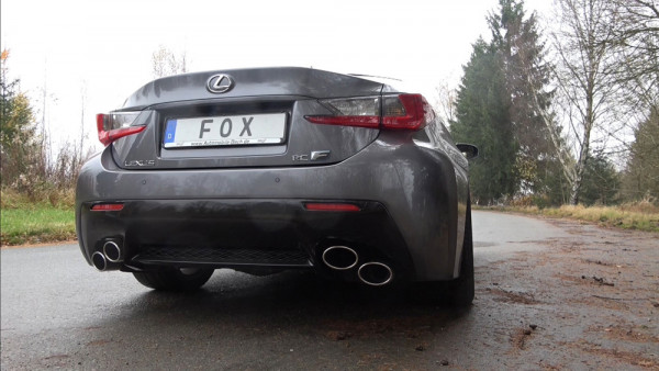 FOX Endschalldämpfer passend für Lexus RC F ab 2014
