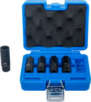 Spiral-Profil-Steckschlüssel-Satz / Schraubenausdreher, tief | Antrieb Innenvierkant 10 mm (3/8″) | Spiral-Profil-Steckschlüssel-Satz / Schraubenausdreher, tief | Antrieb Innenvierkant 10 mm (3/8″) |