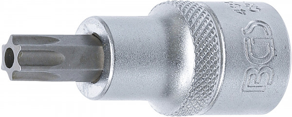 Bit-Einsatz | Antrieb Innenvierkant 12,5 mm (1/2") | T-Profil (für Torx) mit Bohrung T50