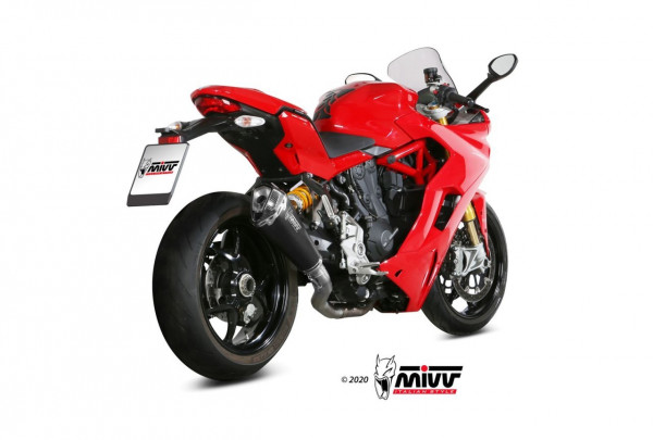 MIVV Delta Race Edelstahl Schwarz Ducati Supersport 939 / S 17-20