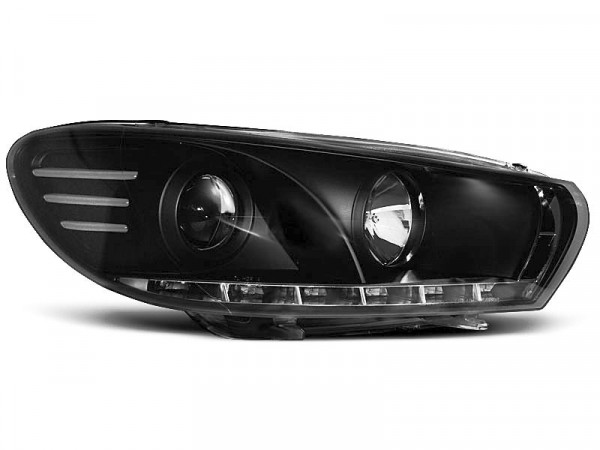 Scheinwerfer Tageslicht schwarz passend für VW Scirocco 08-04.14