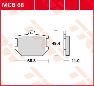 Scheibenbremsbeläge MCB68