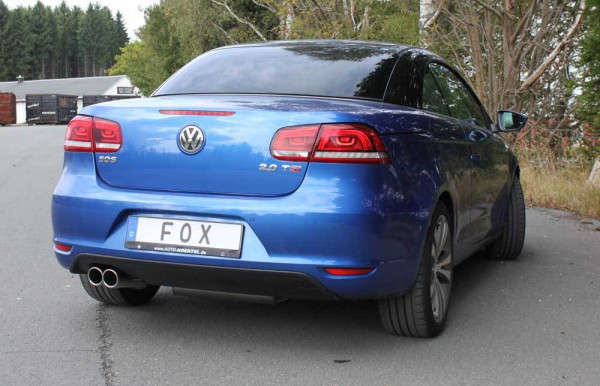 VW Eos 1F - Facelift - 2,0l Endschalldämpfer einseitig - 2x80 Typ 16