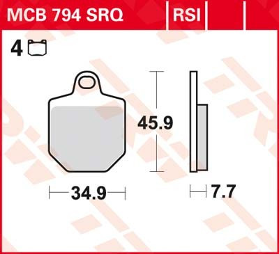 Scheibenbremsbeläge MCB794SRQ