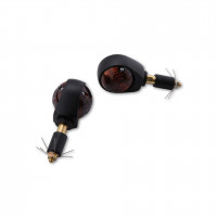 SHIN YO Ochsenauge Lenkerendenblinker Schwarz/Getönt E-geprüft (Paar) SHIN YO Ochsenauge Lenkerendenblinker Schwarz/Getönt E-geprüft (Paar)