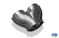 FOX Y-Verbinder 63/50 Edelstahl – 1x63mm innen auf 2x50mm innen FOX Y-Verbinder 63/50 Edelstahl – 1x63mm innen auf 2x50mm innen