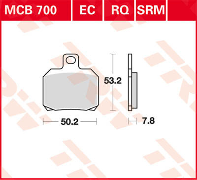 Scheibenbremsbeläge MCB700EC