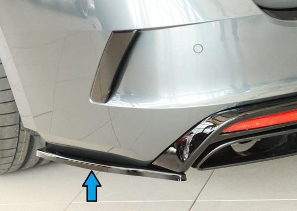 Rieger Heckschürzenansatz seitlich links glanz schwarz für Skoda Octavia RS (NX) Lim. 07.20-