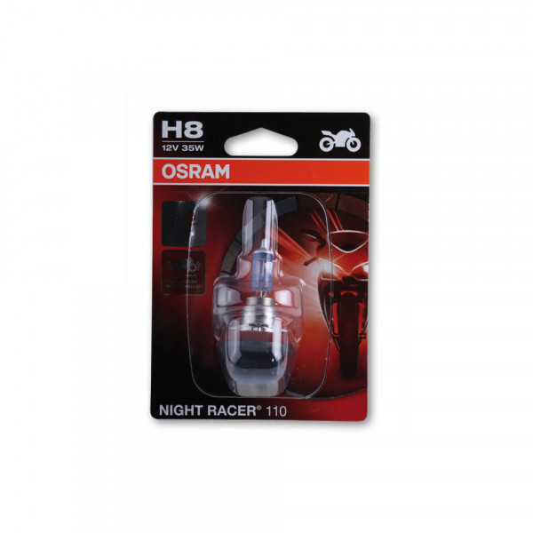 OSRAM H8 Glühlampe, NIGHT RACER 110, Abblendlicht, 12V 35W PGJ19-1 E-geprüft