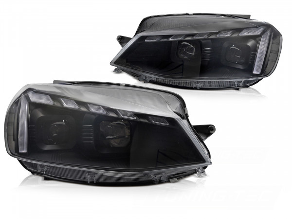 Voll-LED-Scheinwerfer Licht schwarz DRL dynamische Blinker passend für VW Golf 7 17-19