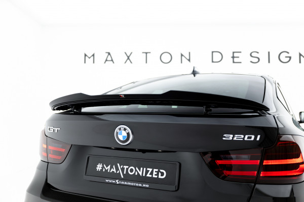 Spoiler CAP Für BMW 3er GT F34 Schwarz Hochglanz