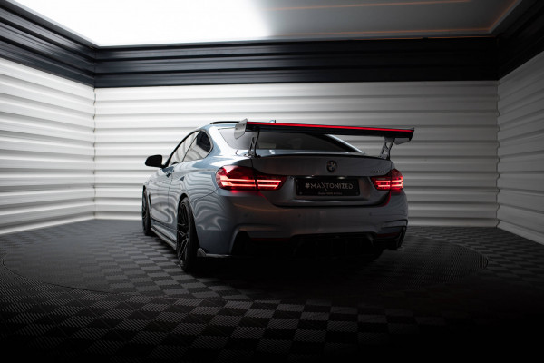 Carbon Spoiler mit externen Halterungen und LED passend für BMW 4er F32 Coupe
