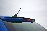 Spoiler CAP Für Skoda Octavia RS Mk2 / Mk2 FL Combi Schwarz Hochglanz
