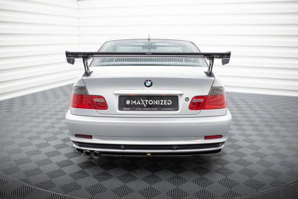 Carbon Spoiler With External Brackets Uprights BMW 3er Coupe E46