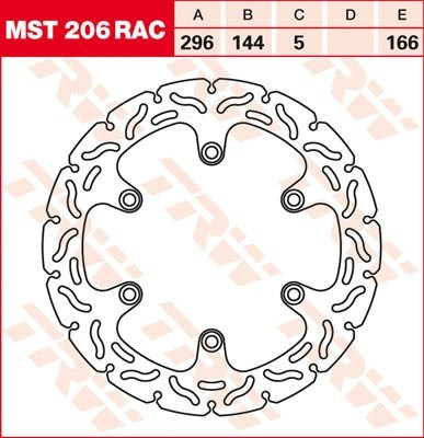 Bremsscheibe starr MST206RAC