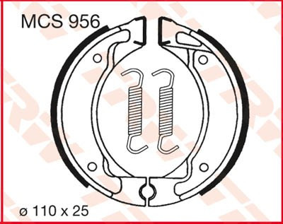Bremsbacken MCS956