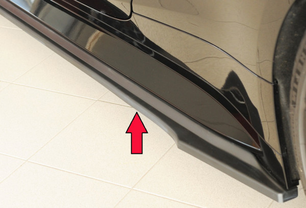 Rieger Seitenschweller links ansatz matt schwarz für BMW 4er G83 M4 (G234M) Cabrio 06.21-