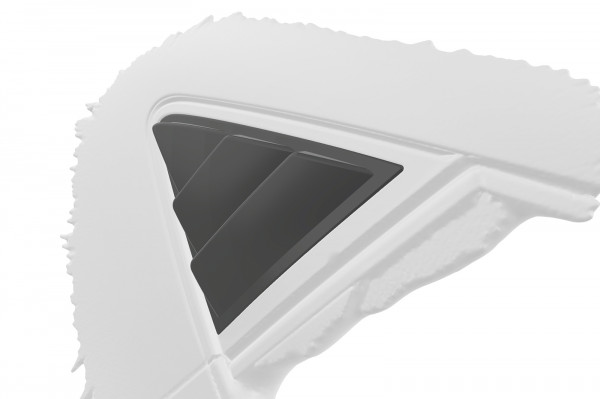 Seitenscheibenblenden für Seat Leon 3 (Typ 5F) 5-Türer SSB015 Schwarz Strukturiert