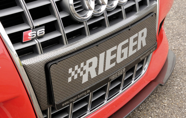 Rieger Kennzeichenauflage carbon look für Audi A3 (8L) 5-tür.