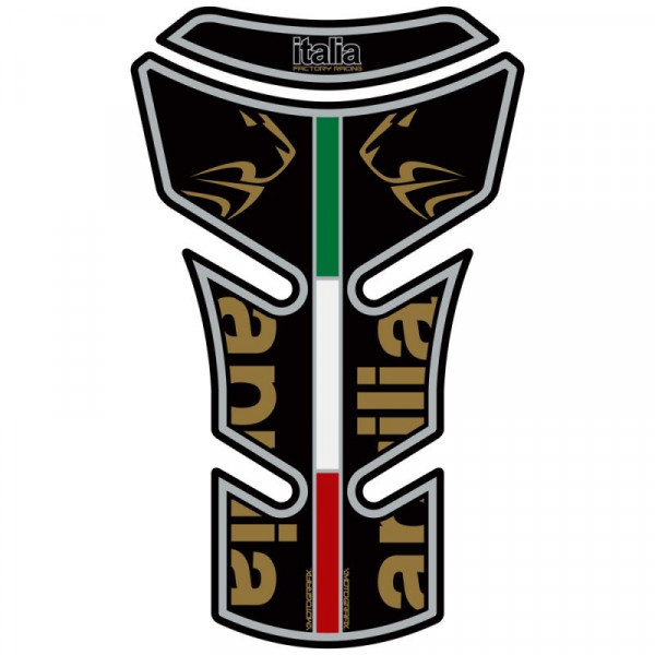 Motografix Tank Pad Black 3D Gel passend für Aprilia SL 750 Shiver