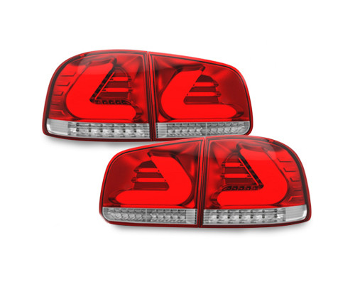 LED Rückleuchten VW Touareg I 7L 02-10 rotklar, Rückleuchten, Fahrzeugbeleuchtung, Auto Tuning