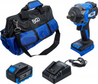 BGS Akku-Schlagschrauber-Satz bürstenlos 550 Nm 18 V mit Akku und Schnell-Ladegerät BGS Akku-Schlagschrauber-Satz bürstenlos 550 Nm 18 V mit Akku und Schnell-Ladegerät