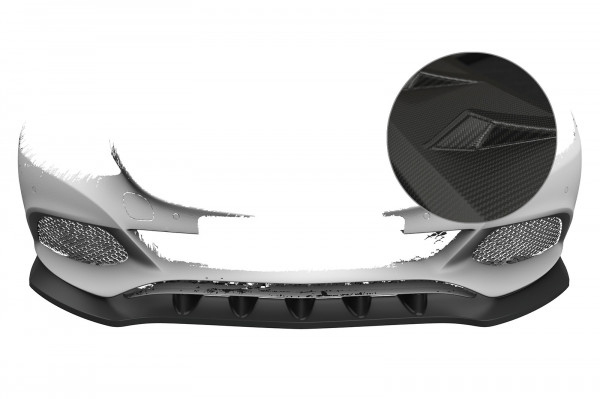 Cup-Spoilerlippe mit ABE für Mercedes Benz C-Klasse 205 CSL482-M Carbon Look Matt
