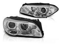Xenon-Scheinwerfer Angel Eyes LED TFL chrom dynamische Blinker passend für BMW F10/F11 LCI 13-16 Xenon-Scheinwerfer Angel Eyes LED TFL chrom dynamische Blinker passend für BMW F10/F11 LCI 13-16