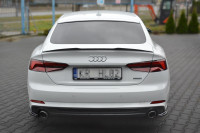 Spoiler CAP V.1 Für Audi A5 S-Line F5 Sportback Schwarz Hochglanz