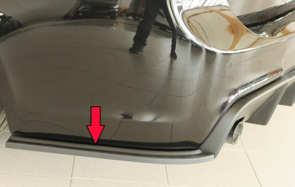 Rieger Heckschürzenansatz seitlich links matt schwarz für BMW 3er E91 Touring 09.08- (ab Facelift) L