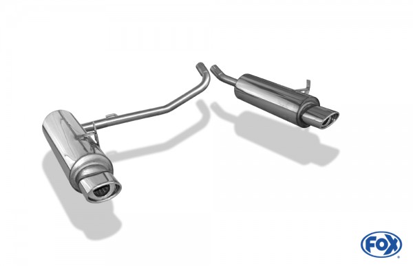 FOX Endschalldämpfer passend für Mazda Tribute Typ EP – 115x85 Typ 33 rechts/links