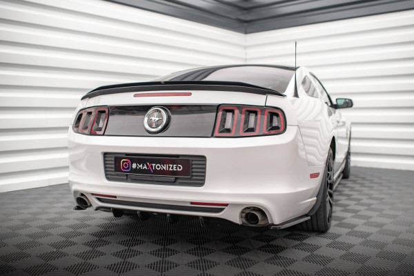 Diffusor Heck Ansatz Für Ford Mustang Mk5 Facelift Schwarz Hochglanz
