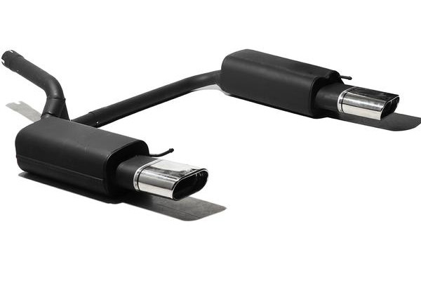 Ulter Sportauspuff passend für Skoda Octavia II RS 2006–2013 mit 2 Duplex Endrohren oval 145×75