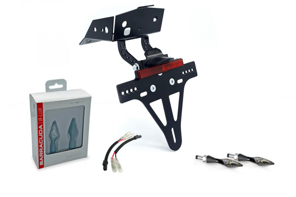 alpha Technik Kennzeichenhalter-Blinker-Kit X-LED (vorne + hinten) für KTM 690 SMC R ab Modelljahr 2