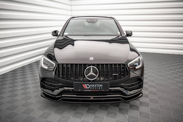 Front Ansatz Für Mercedes-Benz GLC SUV / Coupe AMG-Line C253 / X253 Schwarz Hochglanz