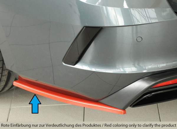 Rieger Heckschürzenansatz seitlich links matt schwarz für Skoda Octavia RS (NX) Combi 07.20-