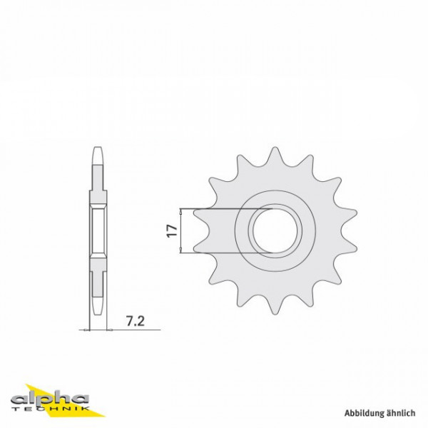 Ritzel 12 Zähne Teilung 420 passend für Yamaha, Aprilia, Beta