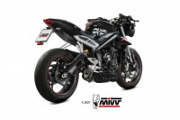 MIVV Delta Race Edelstahl Schwarz Endschalldämpfer passend für Triumph Street Triple 765 17-22 MIVV Delta Race Edelstahl Schwarz Endschalldämpfer passend für Triumph Street Triple 765 17-22