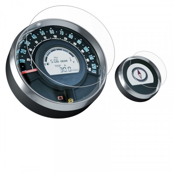 R&G Dashboard 2er Displayschutzfolien Royal Enfield Meteor 350 2021- / Scram 411 2022-