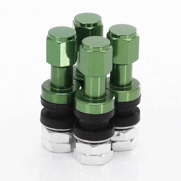 Satz Aluminium Felgenventile JR v2 - GREEN