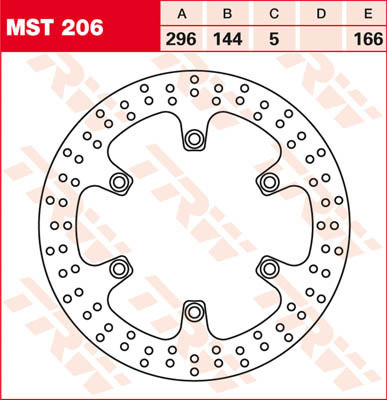 Bremsscheibe starr MST206